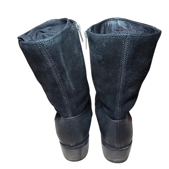 UGG Lou Moto Style Leather/Suede Boots- 7 - Picture 4 of 16